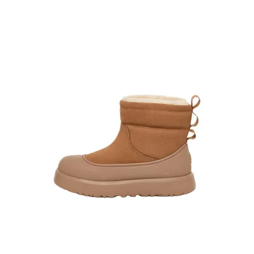 UGG CLASSIC MINI Противоскользящие устойчивые к истиранию детские ботинки коричневые детские