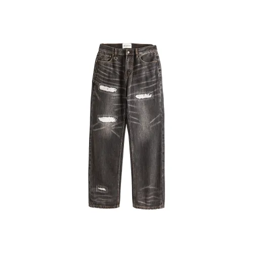 ME DA IGUAL Джинсы Мужские Вымытые Черные