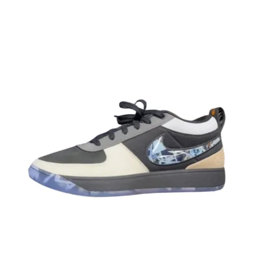 Nike Book 1 Slip Resistant Abrasion Resistant Low Топ Баскетбольные кроссовки Мужской Черный Серый