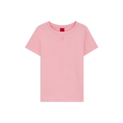 Hugo Boss Стандартная рубашка T женская светло-розовая