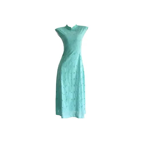 ADXKM Мятно-зеленый Женские Ципао