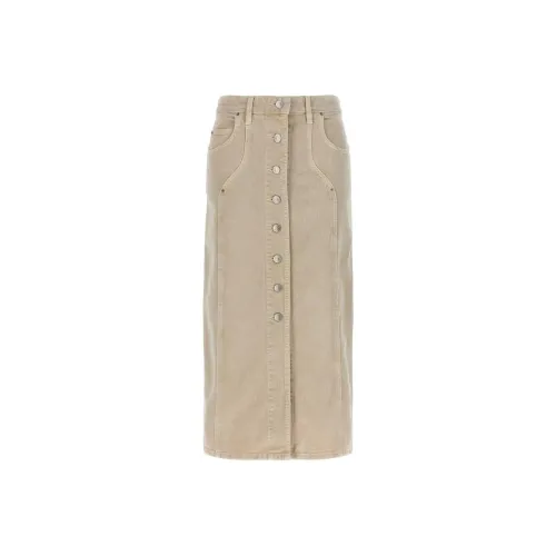 ISABEL MARANT Denim Длинная Юбка Женская Khaki