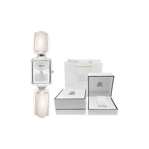 ORCO Кварцевый механизм Часы Женские Белый циферблат