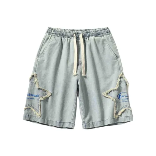 YOUSEKOO Ностальгический синий Унисекс Джинсовые шорты