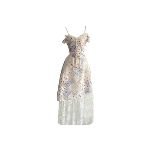 PZGE Фиолетовый Абрикос Платье Женские Слиплатья