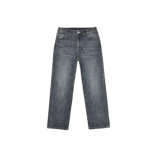 SINBOS Мытый серый Синий Женские джинсы