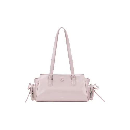 MCMIKO Коровья кожа Сумка Сумка через плечо Стандартная Женская Желейно-розовая