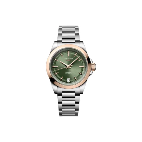 LONGINES Comcast Collection Автоматический Механический Механизм Женские Часы 34 мм Зеленый Циферблат Ремешок из Нержавеющей Стали