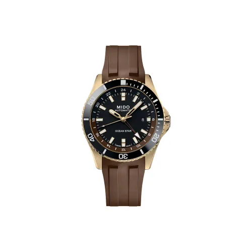 MIDO Leader Submariner Автоматический Механический Часы Мужские Циферблат 44 мм Черный корпус из нержавеющей стали