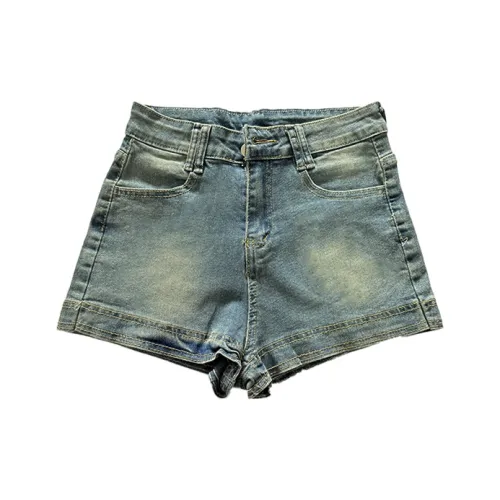 SY Винтажные синие женские джинсовые шорты