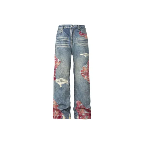 HKRXEC Светло-синие мужские джинсы