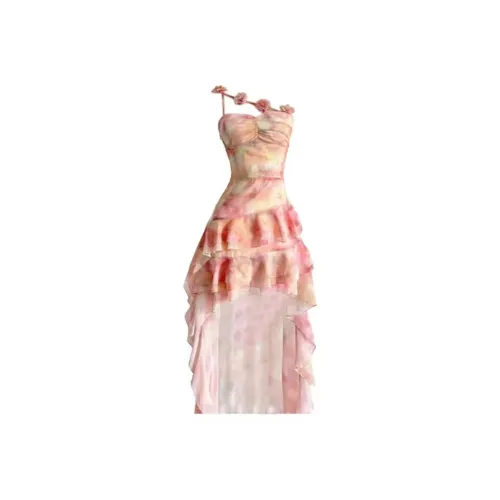 HeartyBite Розовые Платья Женские Слиплатья