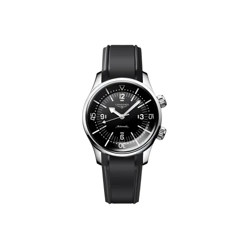 LONGINES Автоматический Механический Механизм Мужской Классический RE Enactment OF The Legendary Diving Series Часы 39 мм Черный