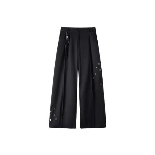 KNOCKSPARK Черные Унисекс Повседневные Брюки