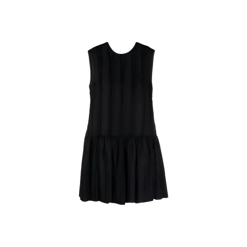 Lanvin Черные Женские Платья без рукавов