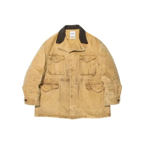 Bowwow SS25 Олово CLOTH Field Куртка Куртки Пальто Унисекс