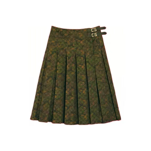 GUCCI Зеленая Женская Повседневная Короткая Юбка