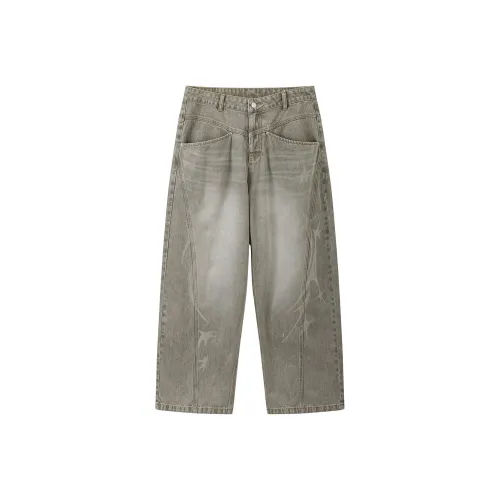 NewJnxs Silver Wing Series Унисекс Джинсы