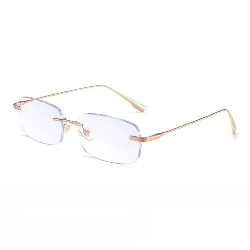 Morakot Квадрат Без оправы Стекло Близорукость Eyeglass Рамка Женские