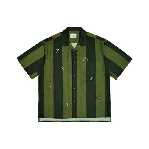 YOUSEKOO Зеленый Унисекс Рубашки