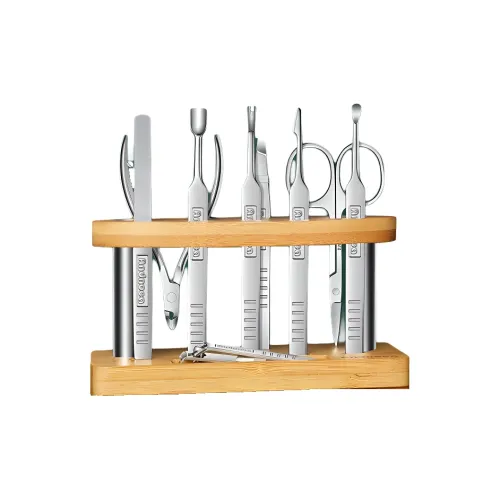 XIAOTIANLAI Ножницы для ногтей и удаления кутикулы набор инструментов для ногтей деревянная основа 9 шт