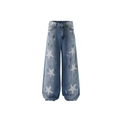 THE AIER Синий Унисекс Джинсы