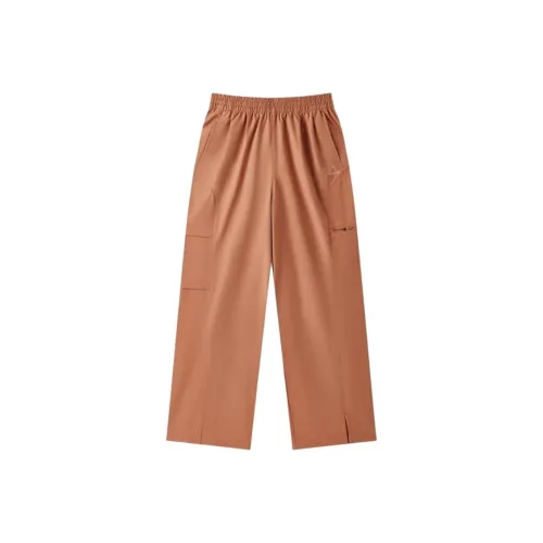 PEAK Повседневные брюки Женские Осенний оранжевый