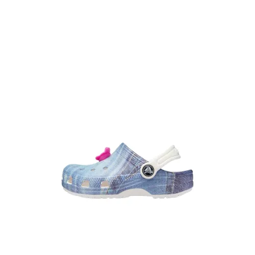 Crocs Classic Clog Slip-Resistant Abrasion-Resistant Низкий Топ Обувь для малышей Синий Infant и Toddler