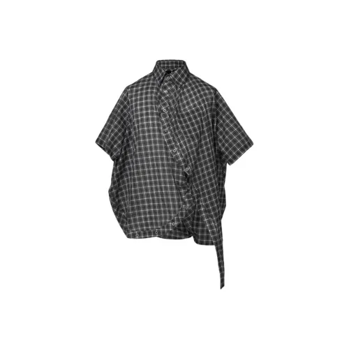 Anrealage Черная унисекс рубашка