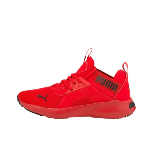 PUMA SOFTRIDE ENZO NXT JR Детская беговая обувь Низкий топ Красный Школьный возраст