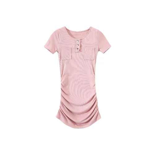 ABBY GODDESS Короткое платье с короткими рукавами женское