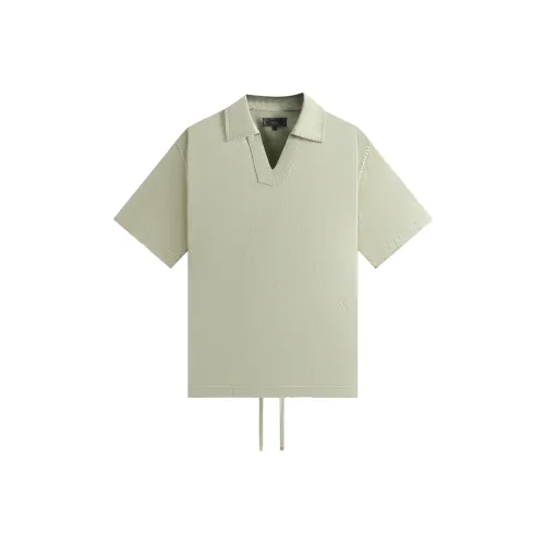 KITH SS25 Выстиранный деним Glen Поло Мужской Зеленый