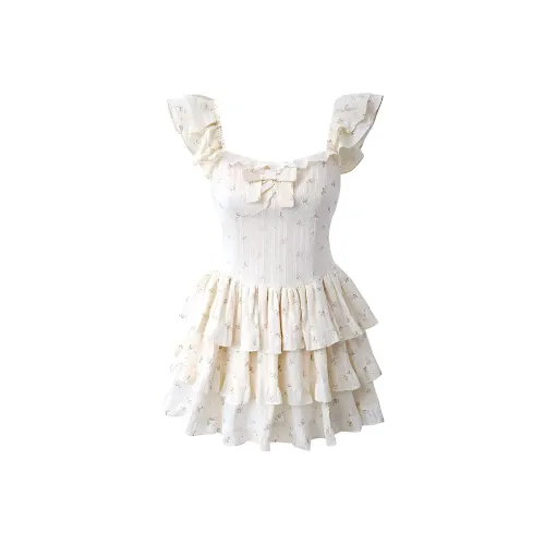 Vine Color Без рукавов Платье Женское