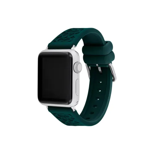 COACH Ремешок Apple Совместимость Силиконовый Резиновый Материал 38 мм