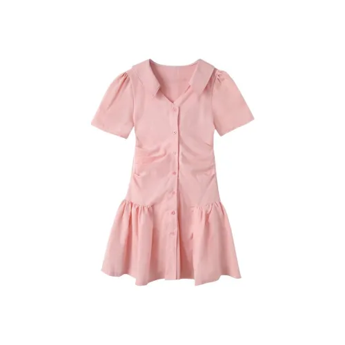 ABBY GODDESS Короткое платье с короткими рукавами женское