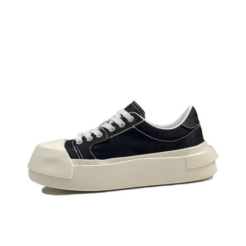 SENJIALUO Устойчивые к истиранию Легкие Скейтборд Кроссовки с низким верхом Мужские Черные