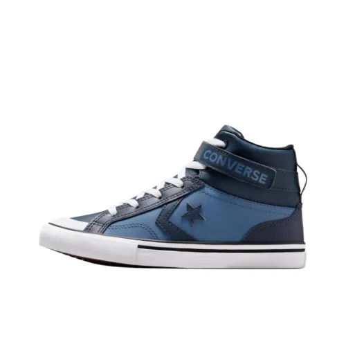Конверс Pro Blaze Strap Высокие Топы Детские Скейтбординги Синий Подростки