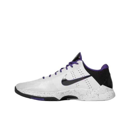 Nike Zoom Kobe 5 Slip-resistant Abrasion-resistant Low-top Баскетбольные кроссовки Мужские Белый Черный