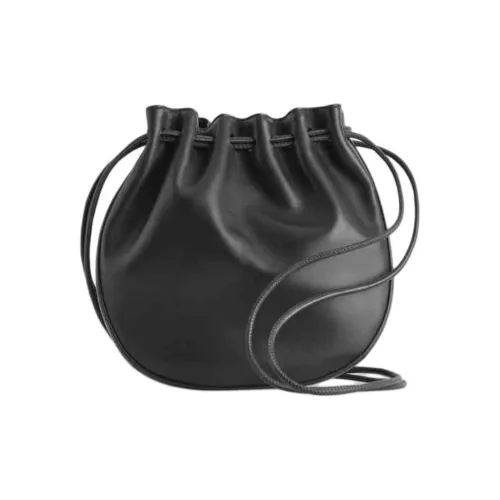 COS Кожа Сумка через плечо Средняя Женская Черная