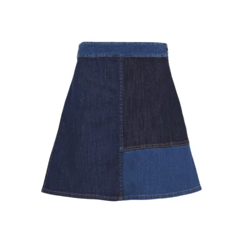 SEE BY CHLOE Синие Женские Джинсовые Короткие Юбки
