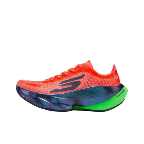 Skechers Aero Tempo Повседневный Низкий Топ Красный Фиолетовый Зеленый Женский