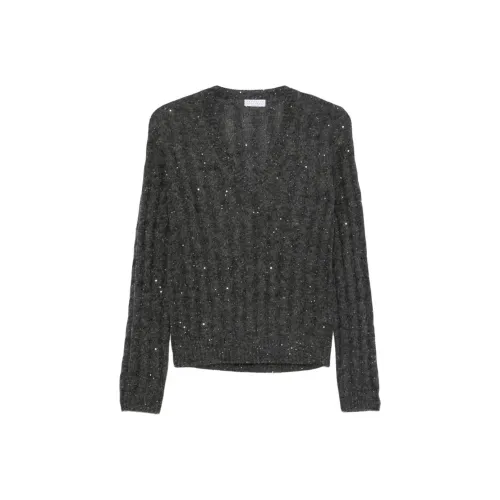 BRUNELLO CUCINELLI SS25 Свитер Женский Серый