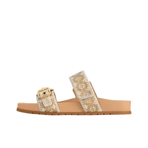 LOUIS VUITTON Bom Dia Слипоны Женские Коричневый