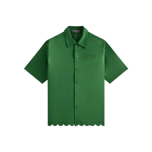 KITH SS25 ISAAC Микросуэдовая рубашка с пуговицами Мужская Direction