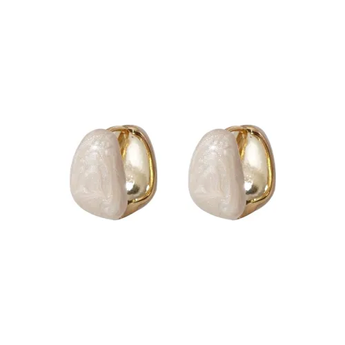 NATURALLYJOJO Медные серьги Женские Белые