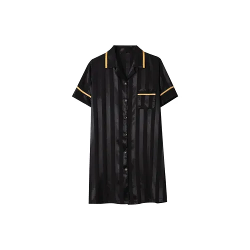 QINJING Черные Женские Ночные сорочки