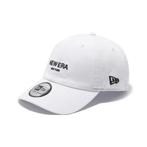 New Era Хлопковые кепки унисекс белые