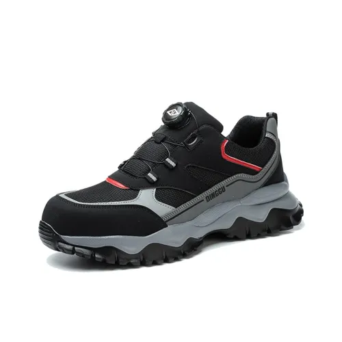 DINGGU Безопасность & Защитная обувь, низкий топ, черный и серый цвет, мужской