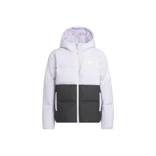 Adidas Пуховики и жилеты Светло-фиолетовые Подростки