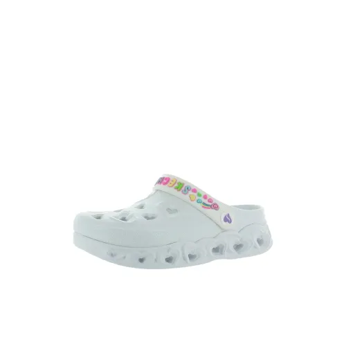 Skechers Kids S Lights Slip-Resistant Abrasion-Resistant Low Top Children's Sandals White Children's